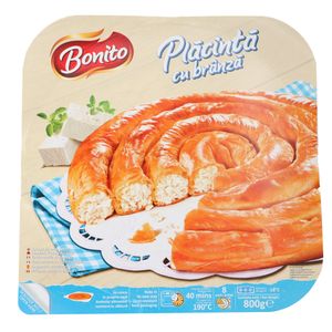 Placinta rulata cu branza Bonito, 800 g