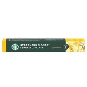 Capsule cafea Starbucks Espresso Blonde Roast, compatibile Nespresso, 10 capsule