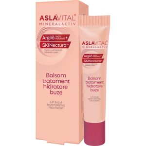 Balsam tratament hidratant pentru buze Aslavital Mineralactiv, 15 ml
