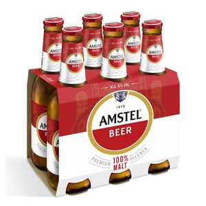 Bere blonda Amstel, sticla, 6 x 0.33 l