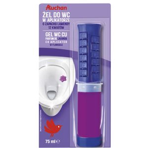 Gel WC cu aplicator aroma lavanda Auchan, 75 ml