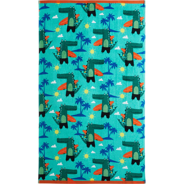prosop-de-plaja-pentru-copii-actuel-model-crocos-bumbac-70-x-120-cm-diverse-culori