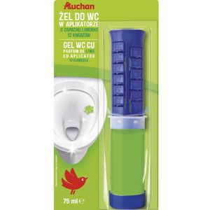 Gel WC cu aplicator aroma lime Auchan, 75 ml