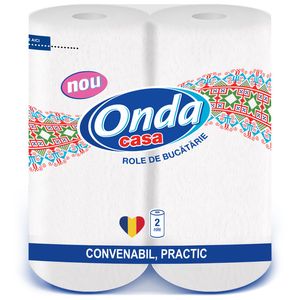 Prosoape de hartie Onda, 2 role, 2 straturi, 48 foi
