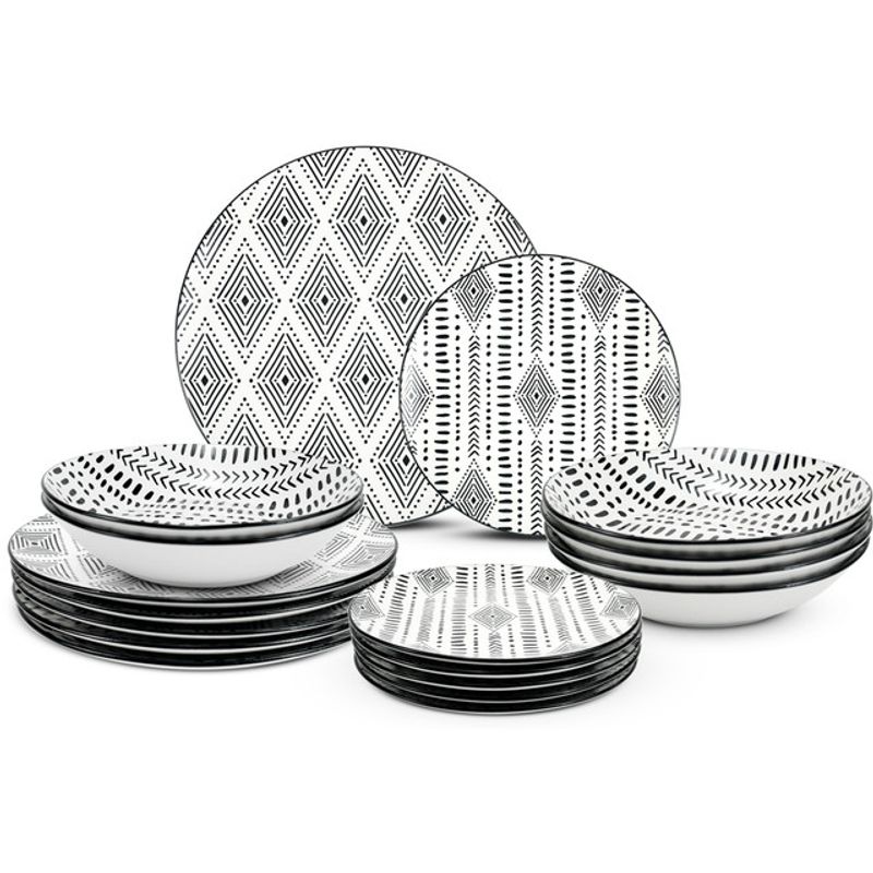 serviciu-de-masa-actuel-18-piese-portelam-decor-negru