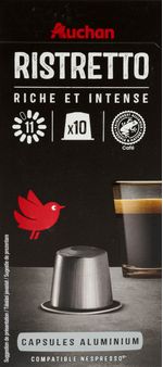 cafea-capsule-ristretto-auchan-nespresso-10-capsule