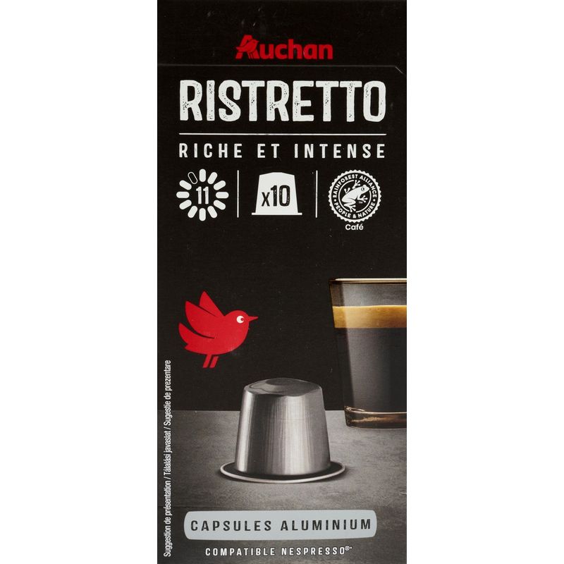 cafea-capsule-ristretto-auchan-nespresso-10-capsule