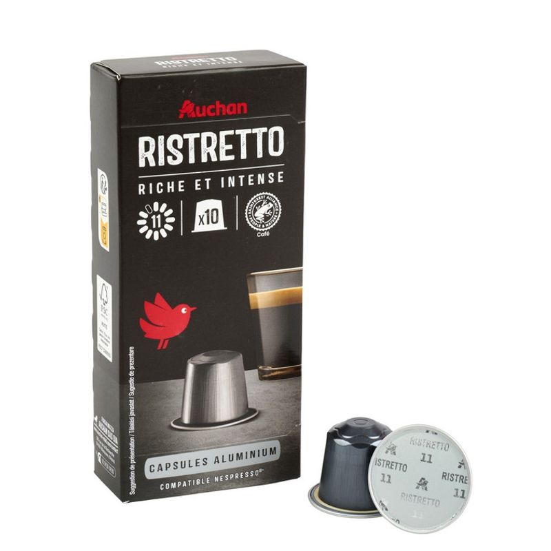 cafea-capsule-ristretto-auchan-nespresso-10-capsule