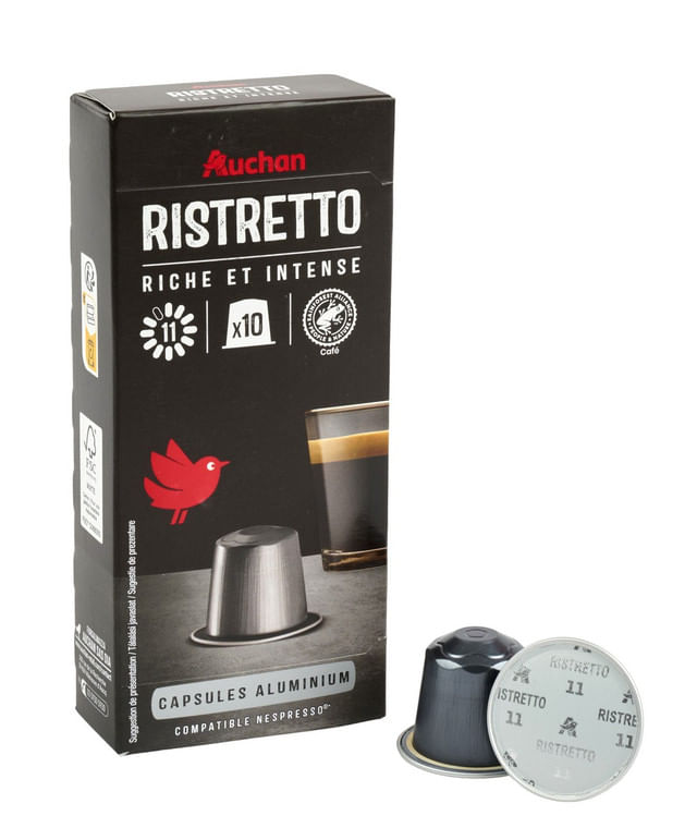 cafea-capsule-ristretto-auchan-nespresso-10-capsule