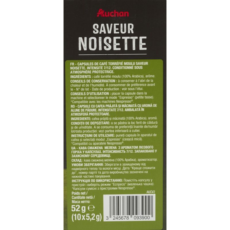 cafea-capsule-arabica-auchan-nespresso-10-capsule