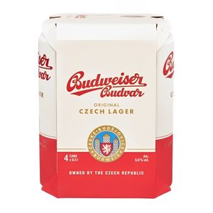 Bere blonda Budweiser Budvar, 4 x 0.5 l