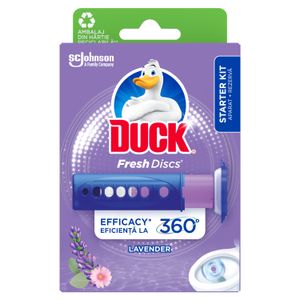 Odorizant pentru toaleta Duck Fresh Discs Lavender, 36 ml