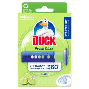 Odorizant pentru toaleta Duck Fresh Discs Lime, 36 ml