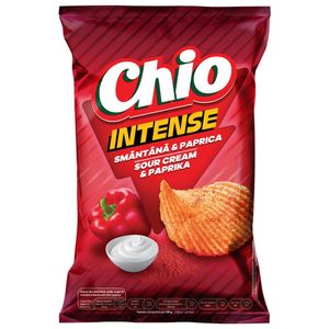 Chipsuri cu paprika Chio Intense, 120 g