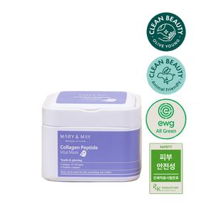 Masca servetel Mary and May Collagen Peptide, 30 bucati, 400 ml