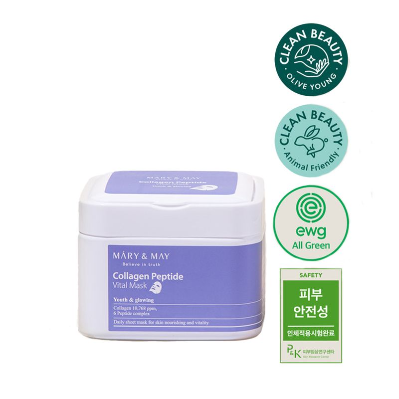 masca-servetel-mary-and-may-collagen-peptide-30-bucati-400-ml
