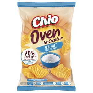 Chipsuri rumenite la cuptor cu sare de mare Chio Oven, 100 g