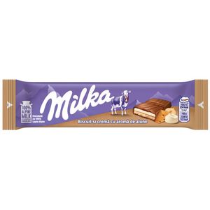 Baton de ciocolata cu biscuit si crema cu aroma de alune, 46 g