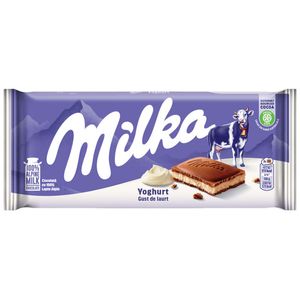 Ciocolata cu umplutura cu gust de iaurt Milka, 100 g