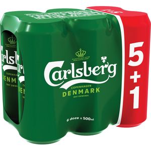 Bere blonda Carlsberg, 5+1 x 0.5 l
