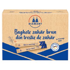 Baghete de zahar brun Diamant, 5 g x 100 buc