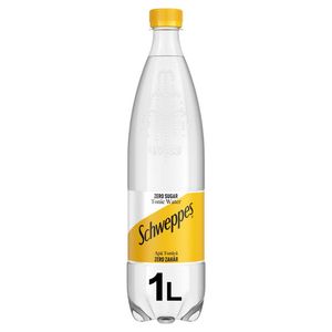 Apa tonica Schweppes Tonic Water Zero Zahar, PET, 1 l