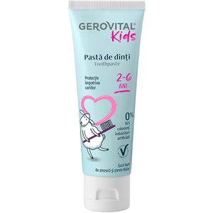 Pasta de dinti Gerovital Kids, 2-6 ani, 50 ml