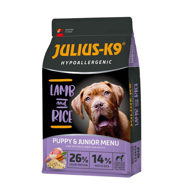 hrana-uscata-pentru-caini-julius-k9-hypoallergenic-puppy-junior-miel-si-orez-3-kg