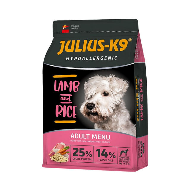 hrana-uscata-pentru-caini-adulti-julius-k9-hypoallergenic-miel-si-orez-12-kg