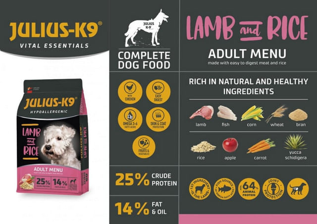 hrana-uscata-pentru-caini-adulti-julius-k9-hypoallergenic-miel-si-orez-12-kg