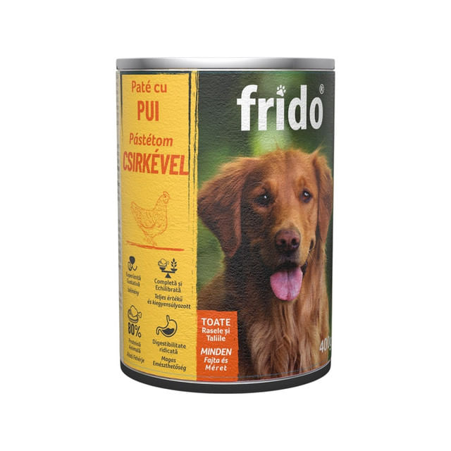 pate-cu-pui-pentru-caini-adulti-frido-400-g