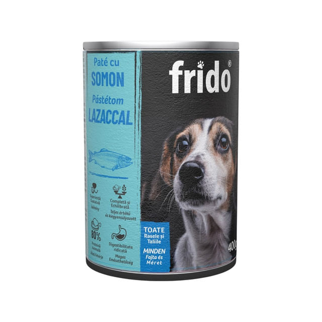 pate-cu-somon-pentru-caini-adulti-frido-400-g