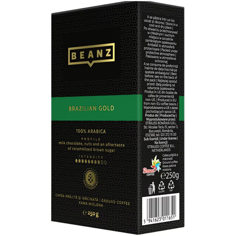 cafea-macinata-beanz-brazilian-gold-250-g