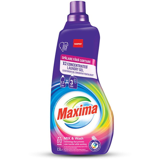 detergent-gel-pentru-rufe-sano-maxima-mix-wash-60-spalari-15-l