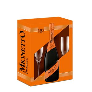 Prosecco brut Mionetto, Glera, 0.75 l + 2 pahare