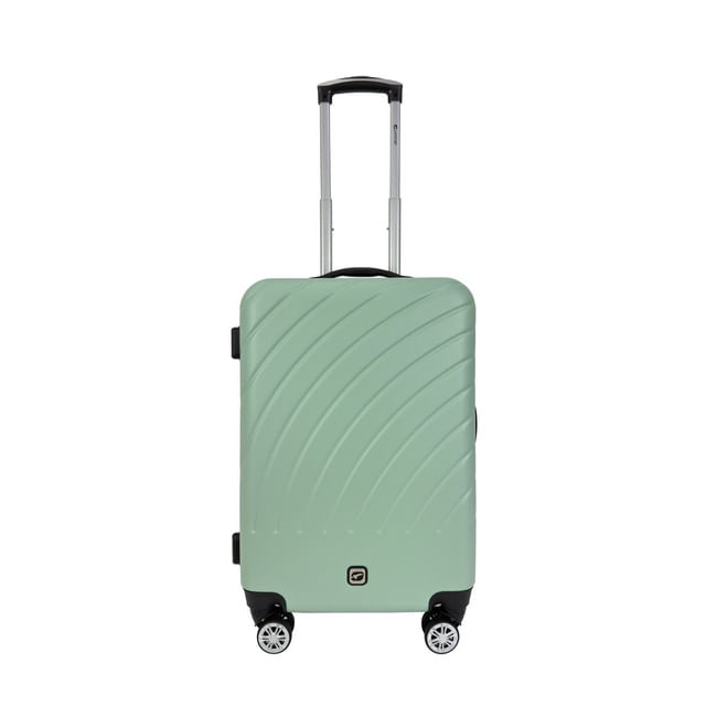 Troler Airport Rainbow, din ABS, M, 41 x 60 x 25 cm, verde