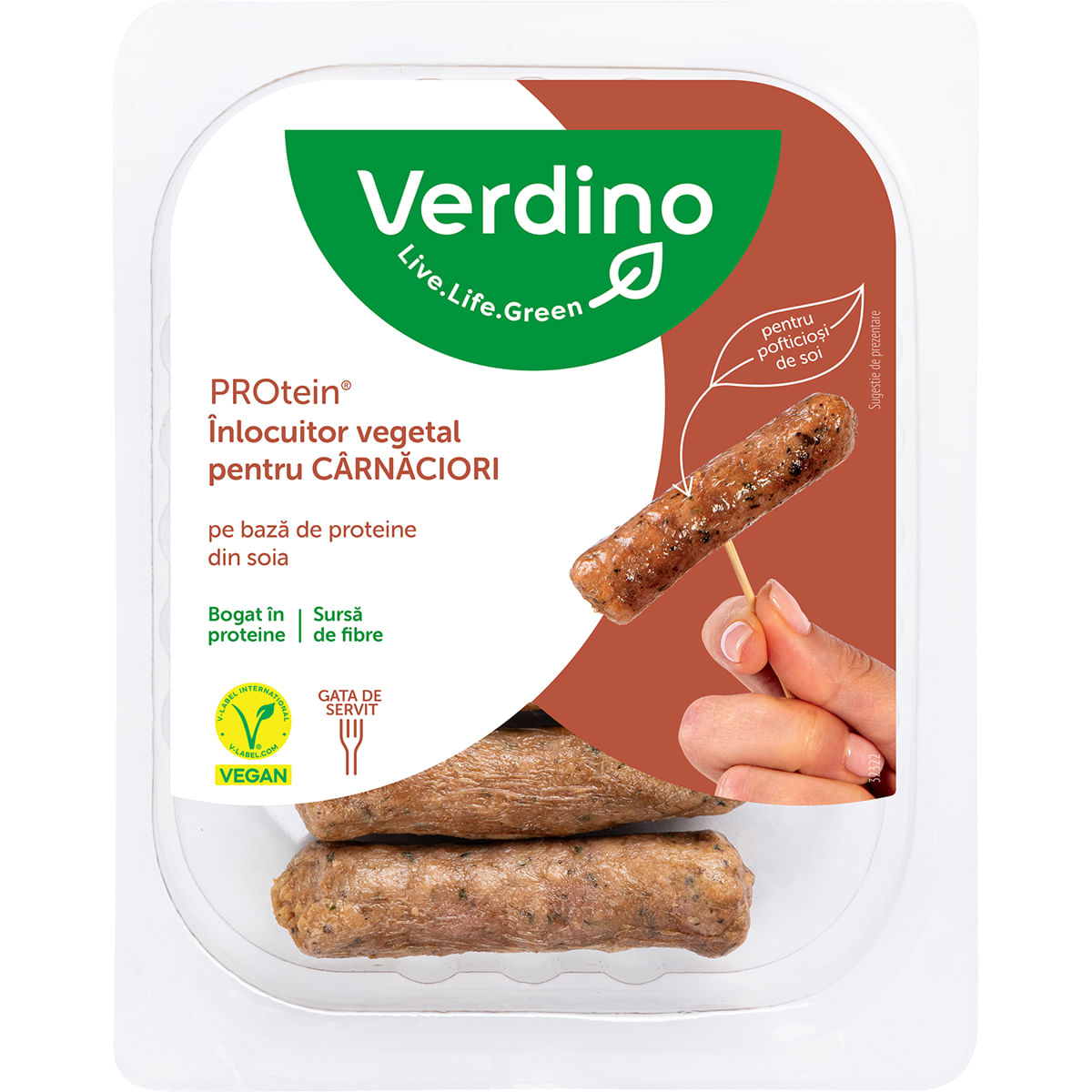 Inlocuitor vegetal pentru carnaciori Verdino, 160 g