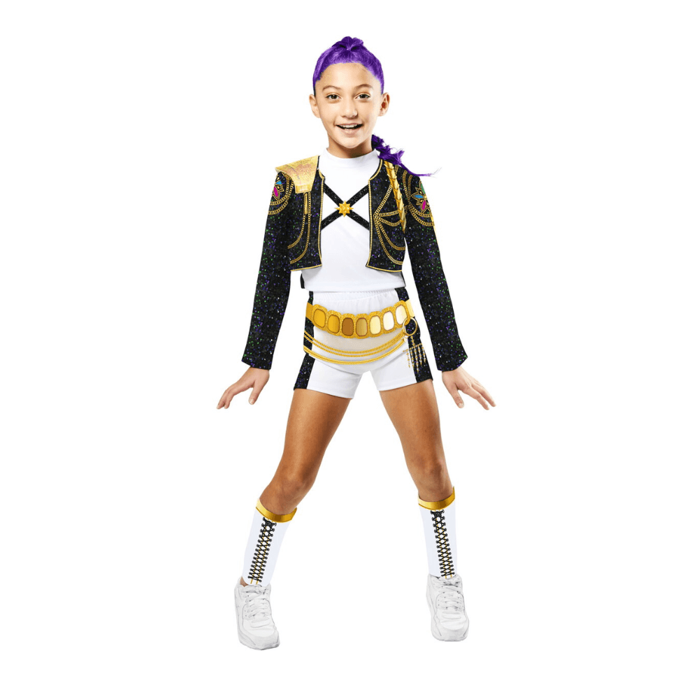 Costum de carnaval K-Pop Demon Hunters - Rumi Golden Deluxe, S (7-8 ani/max 128 cm)