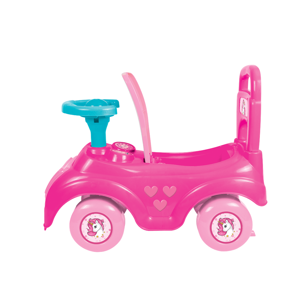 Masinuta Ride-on Dolu - Unicorn, 48 x 21 x 37 cm, roz