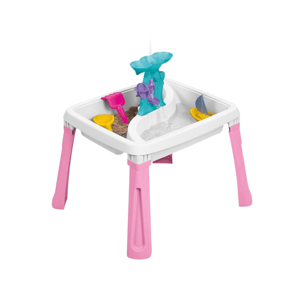 Masuta de joaca Dolu 3 in 1 - Water & sand, 45 x 45 x 54.2, roz