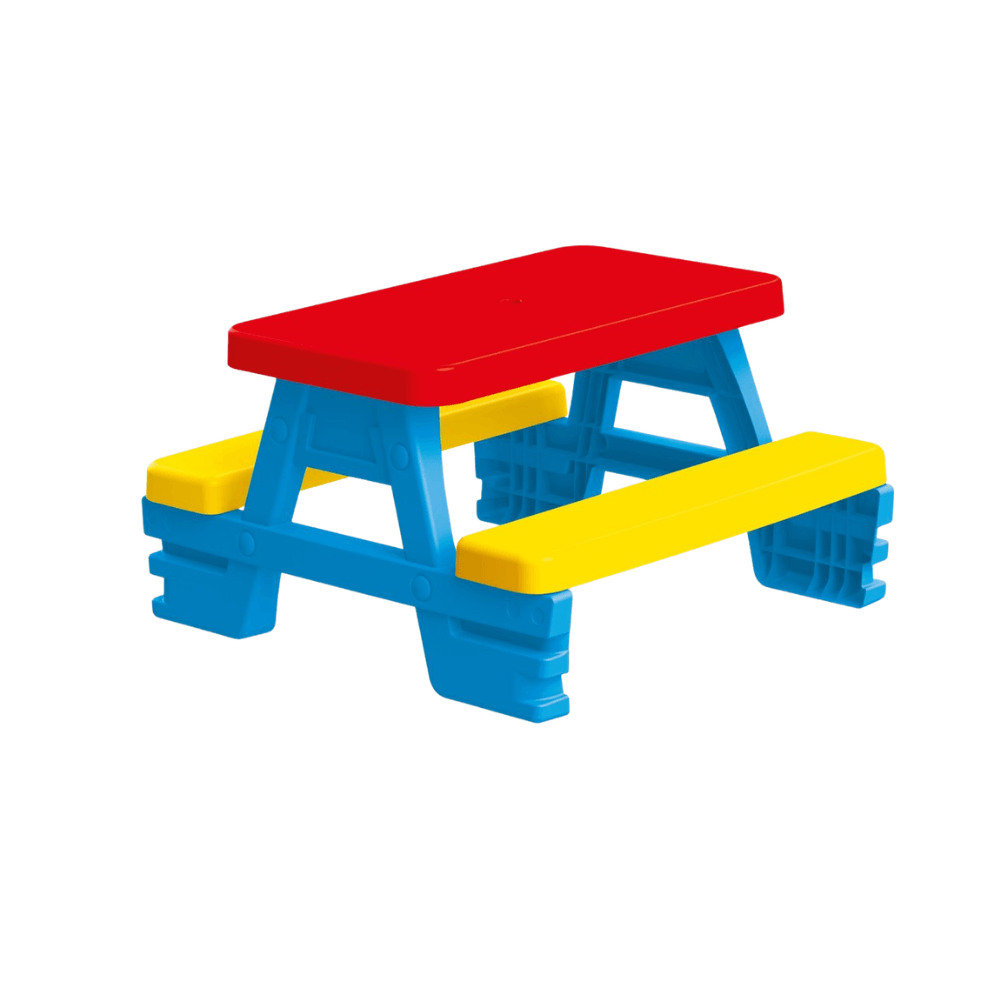 Masuta de picnic pentru copii Dolu, 4 locuri, 77 x 71 x 43 cm