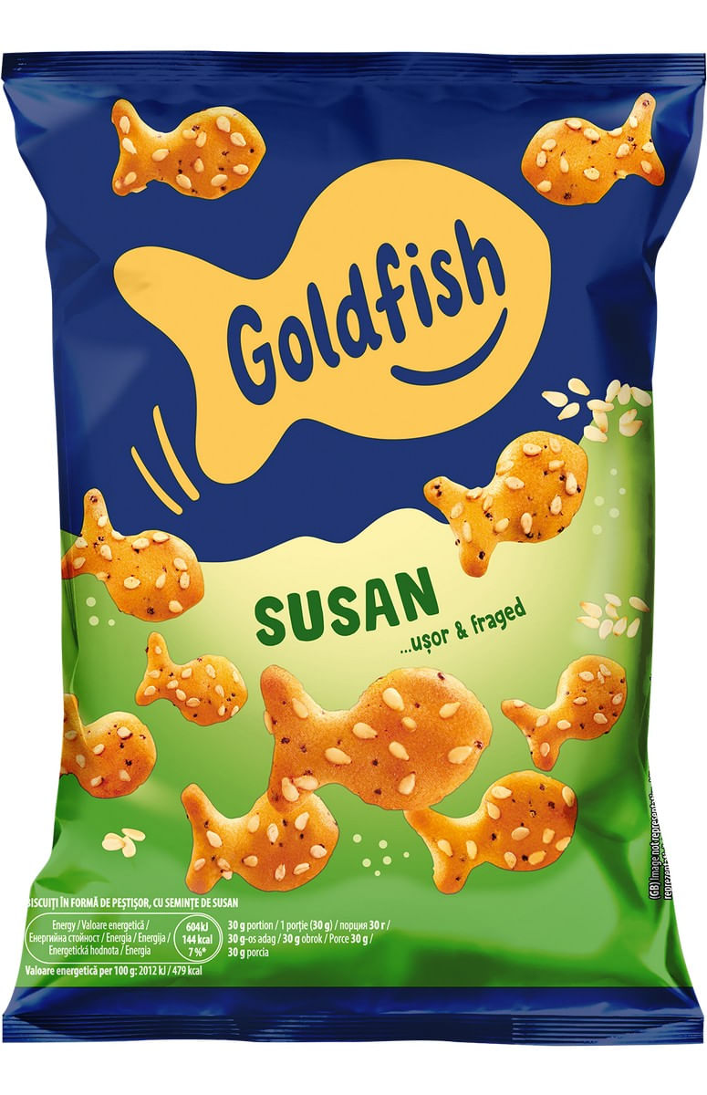 Biscuiti cu susan Goldfish, 80 g
