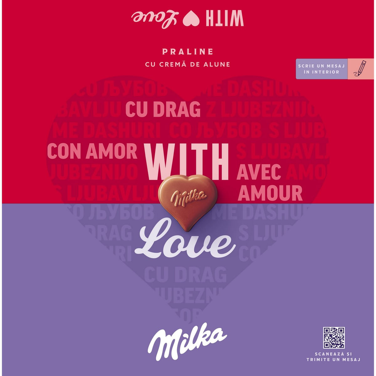 Praline cu crema de alune Milka Hazelnuts, 110 g