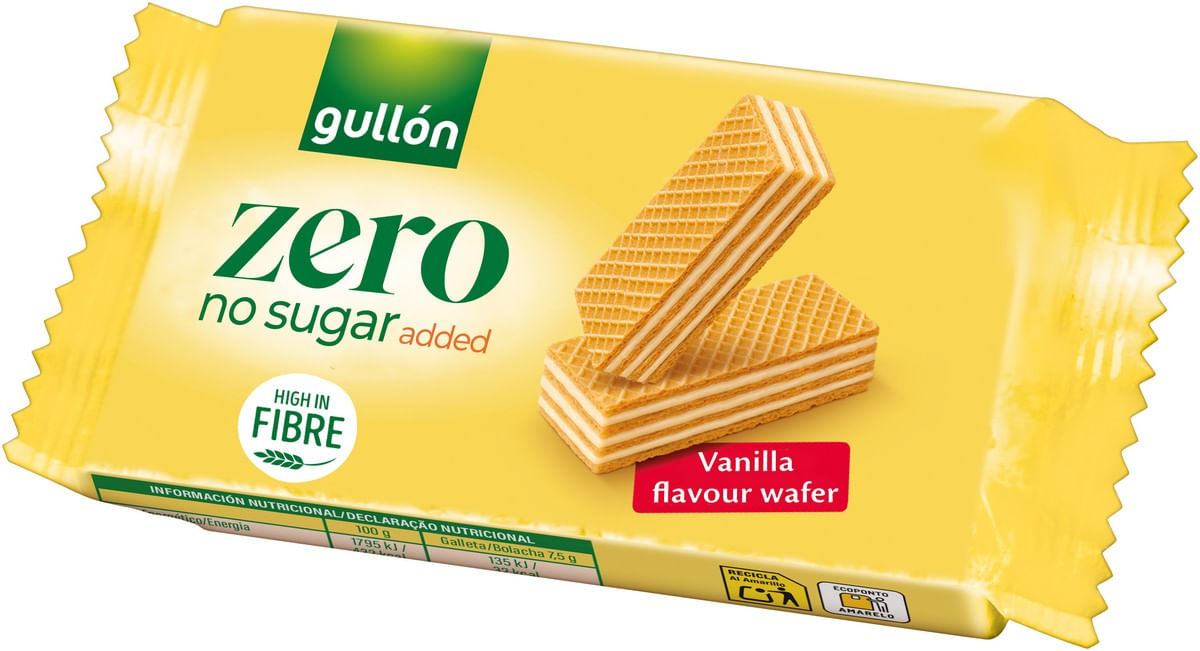 Napolitane cu crema cu aroma de vanilie Gullon, 60 g