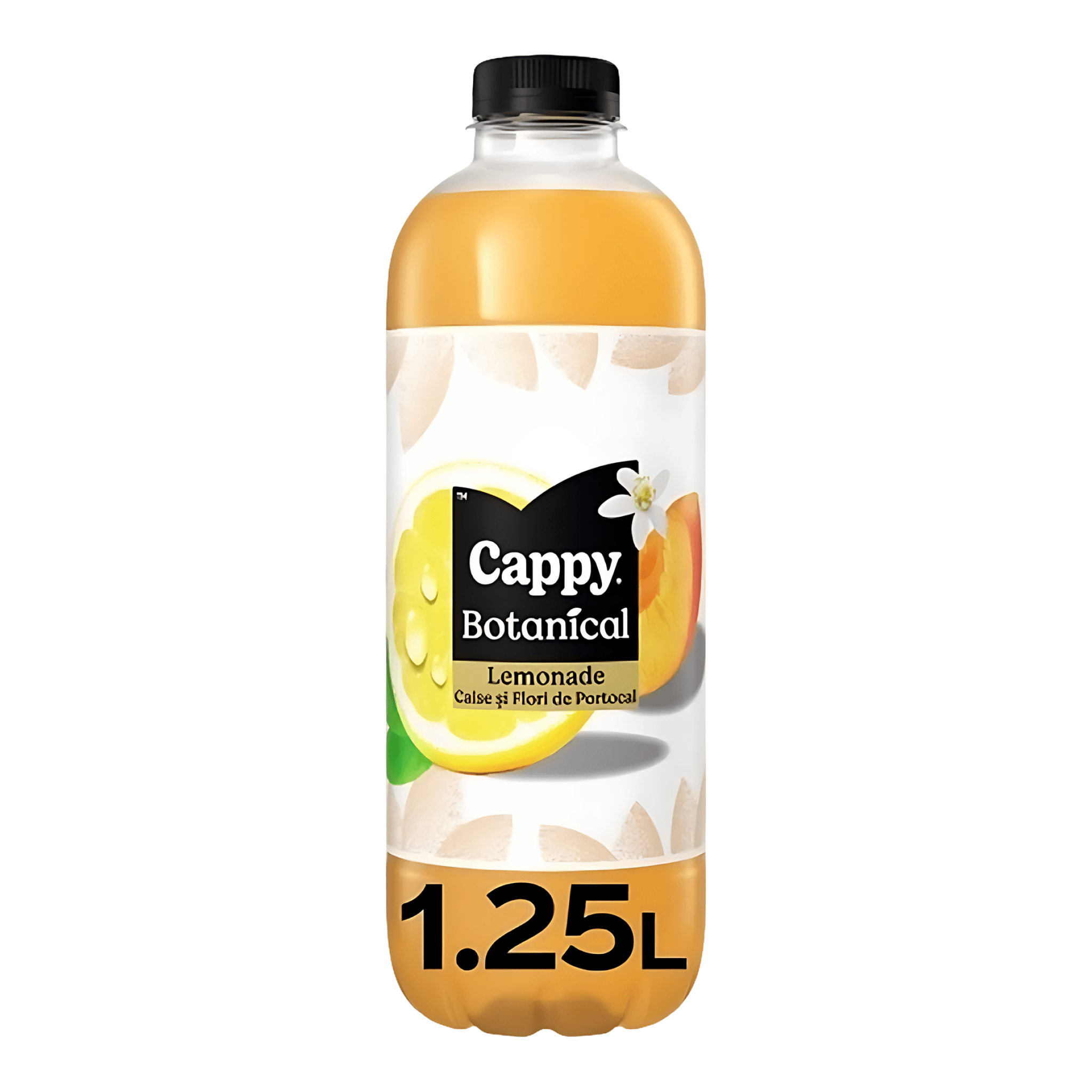 Bautura necarbogazoasa cu aroma de caise si flori de portocal Cappy Botanical Lemonade, 1.25 l