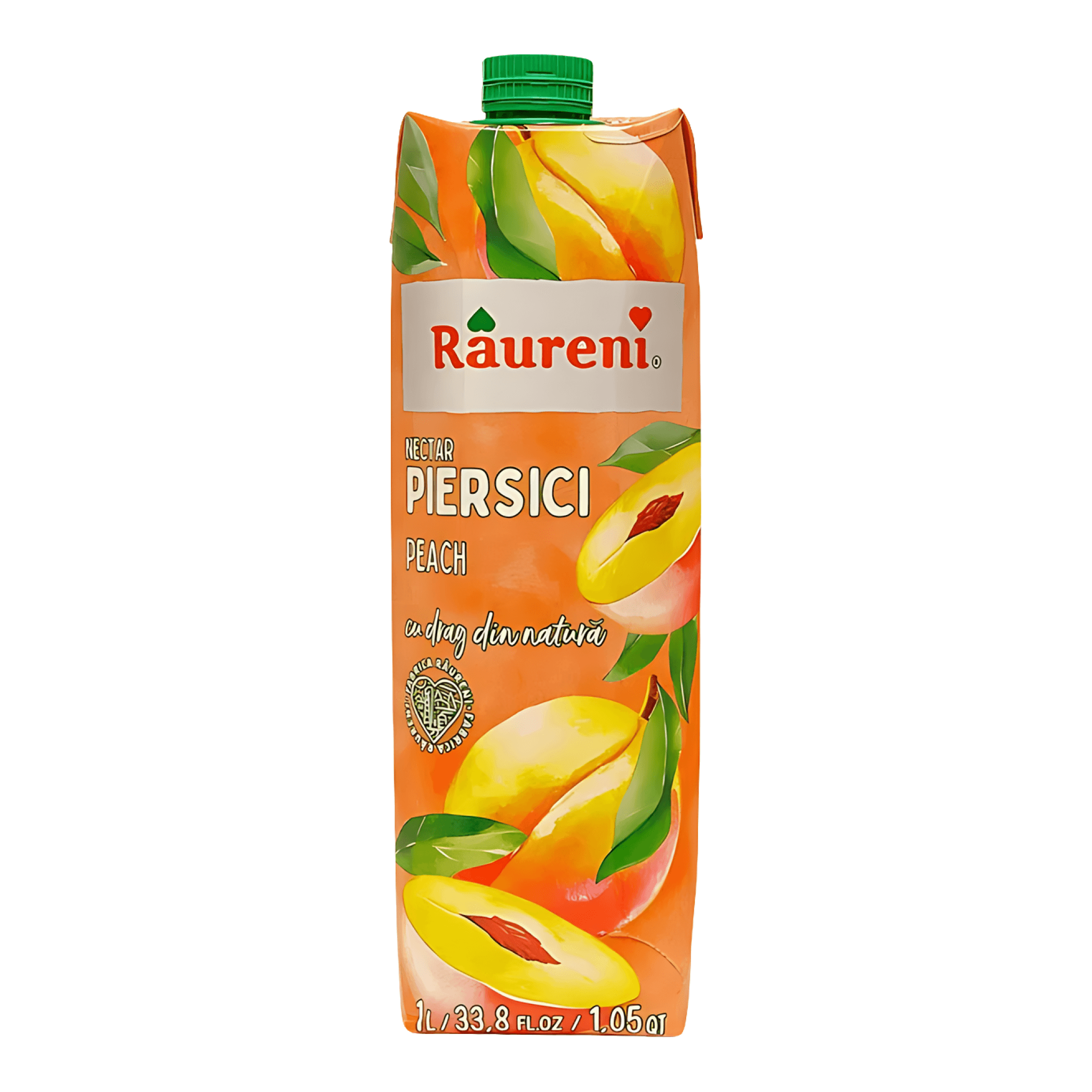 Nectar de piersici cu pulpa Raureni, 1 l