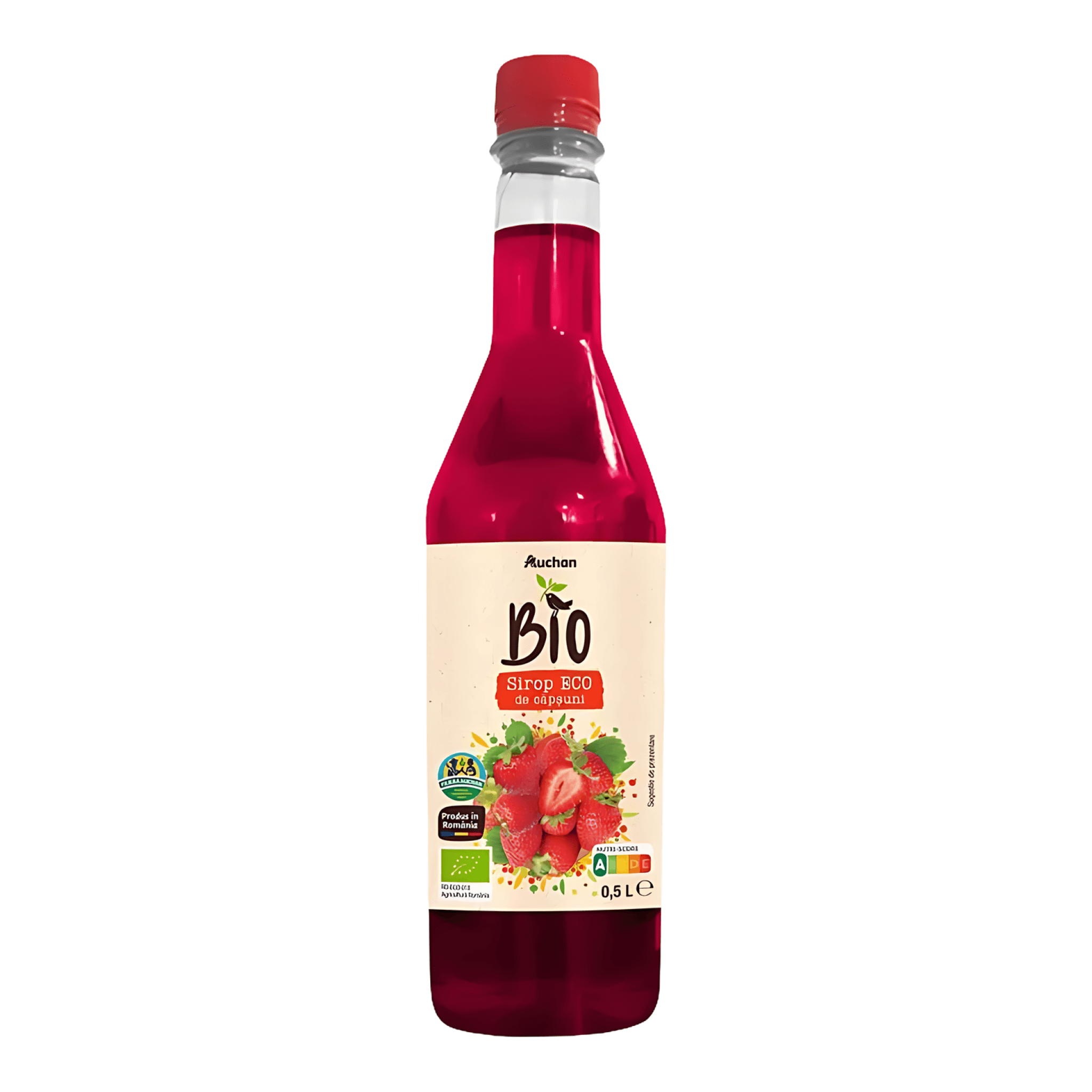 Sirop de capsuni Auchan, 0.5 l