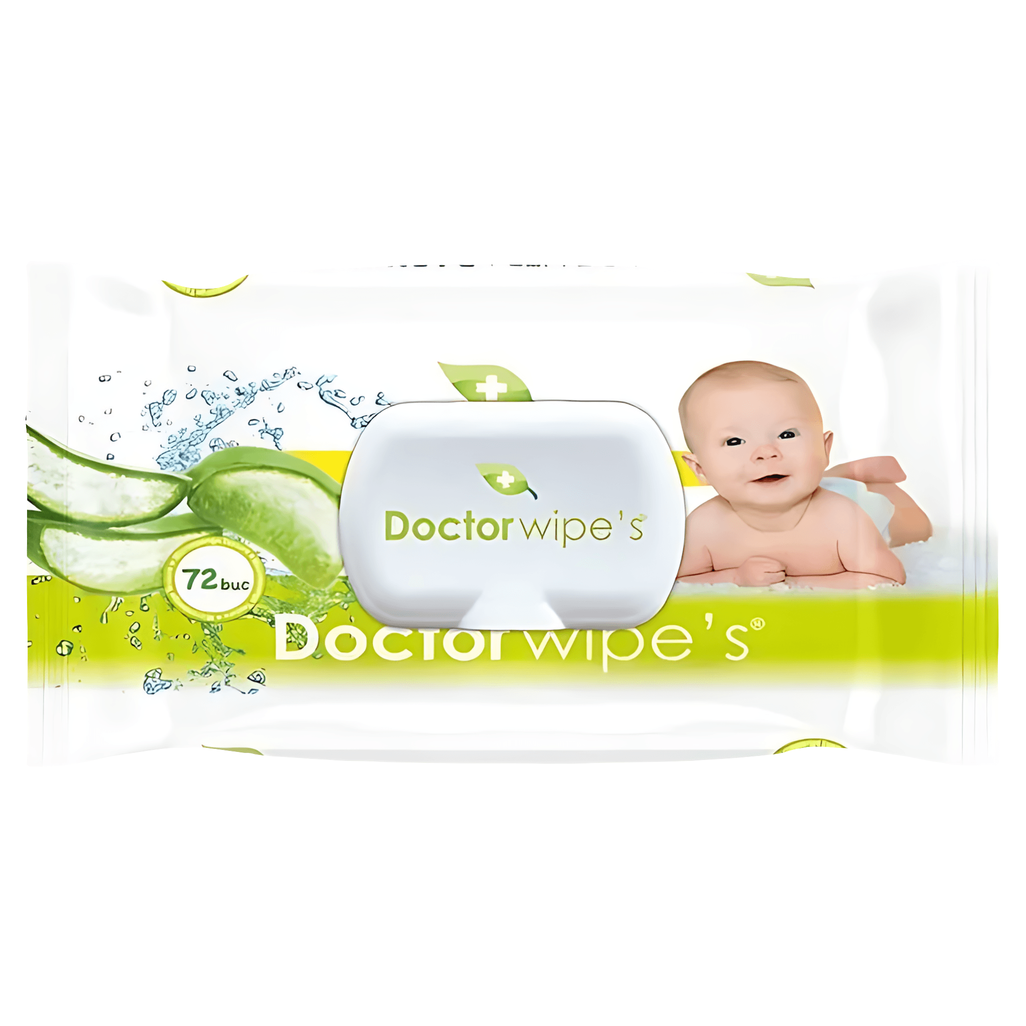 Servetele umede bebelusi Doctor Wipes, cu aloe vera, 72 bucati