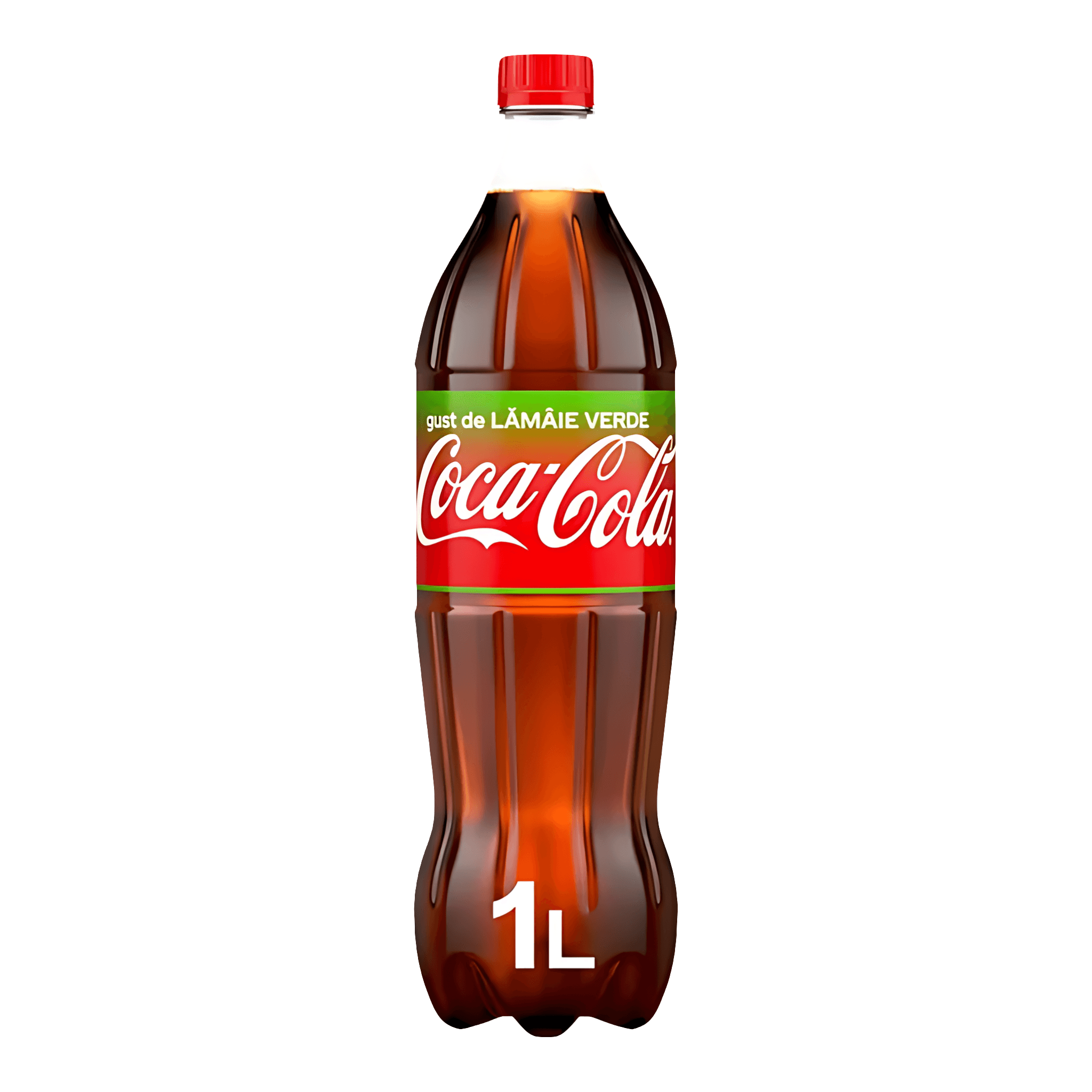 Bautura carbogazoasa Coca-Cola cu gust de lamaie verde, 1 l