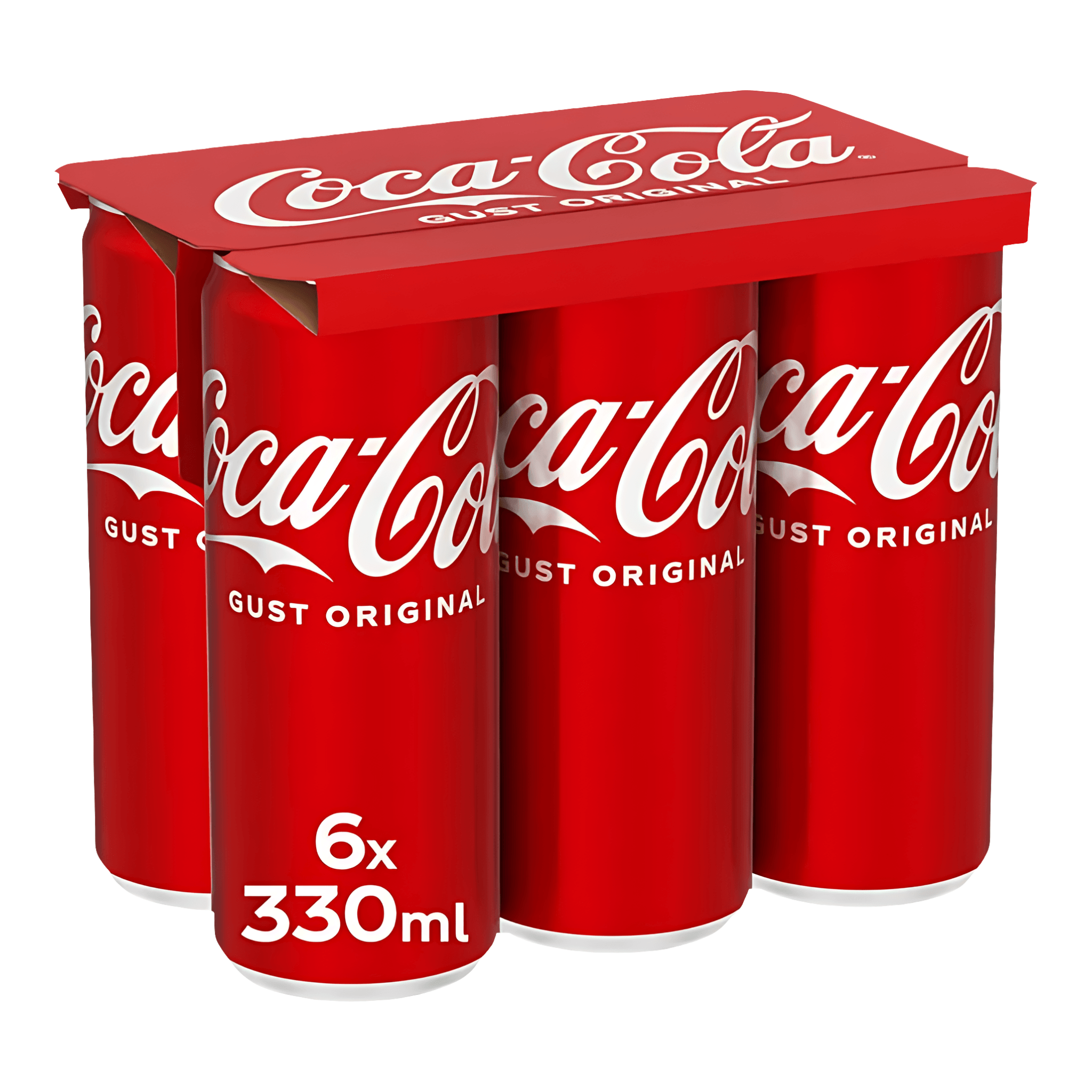 Bautura carbogazoasa Coca-Cola Gust Original, doza, 6 x 0.33 l